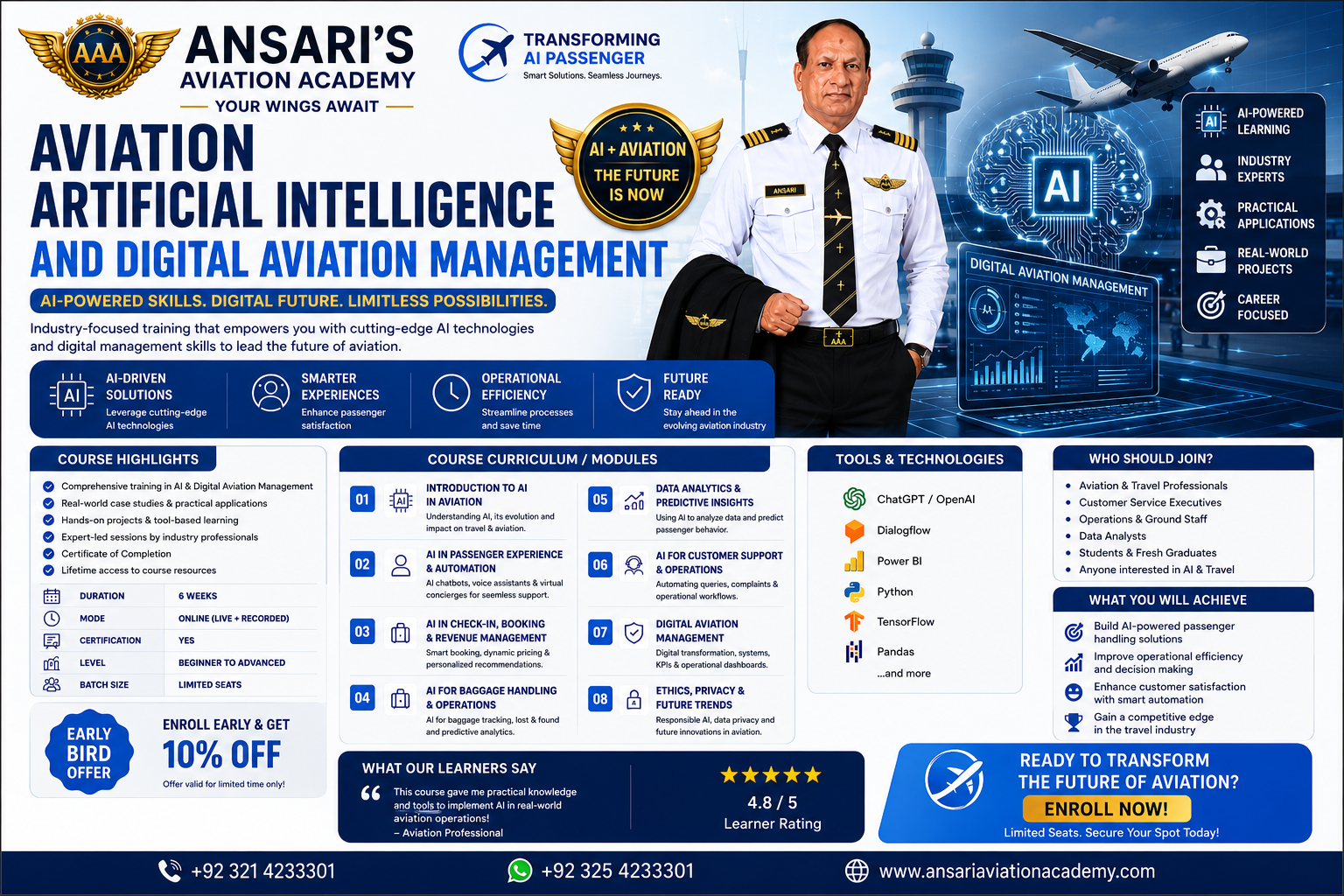 Professional Diploma in Aviation Artificial Intelligence and Digital Aviation Management