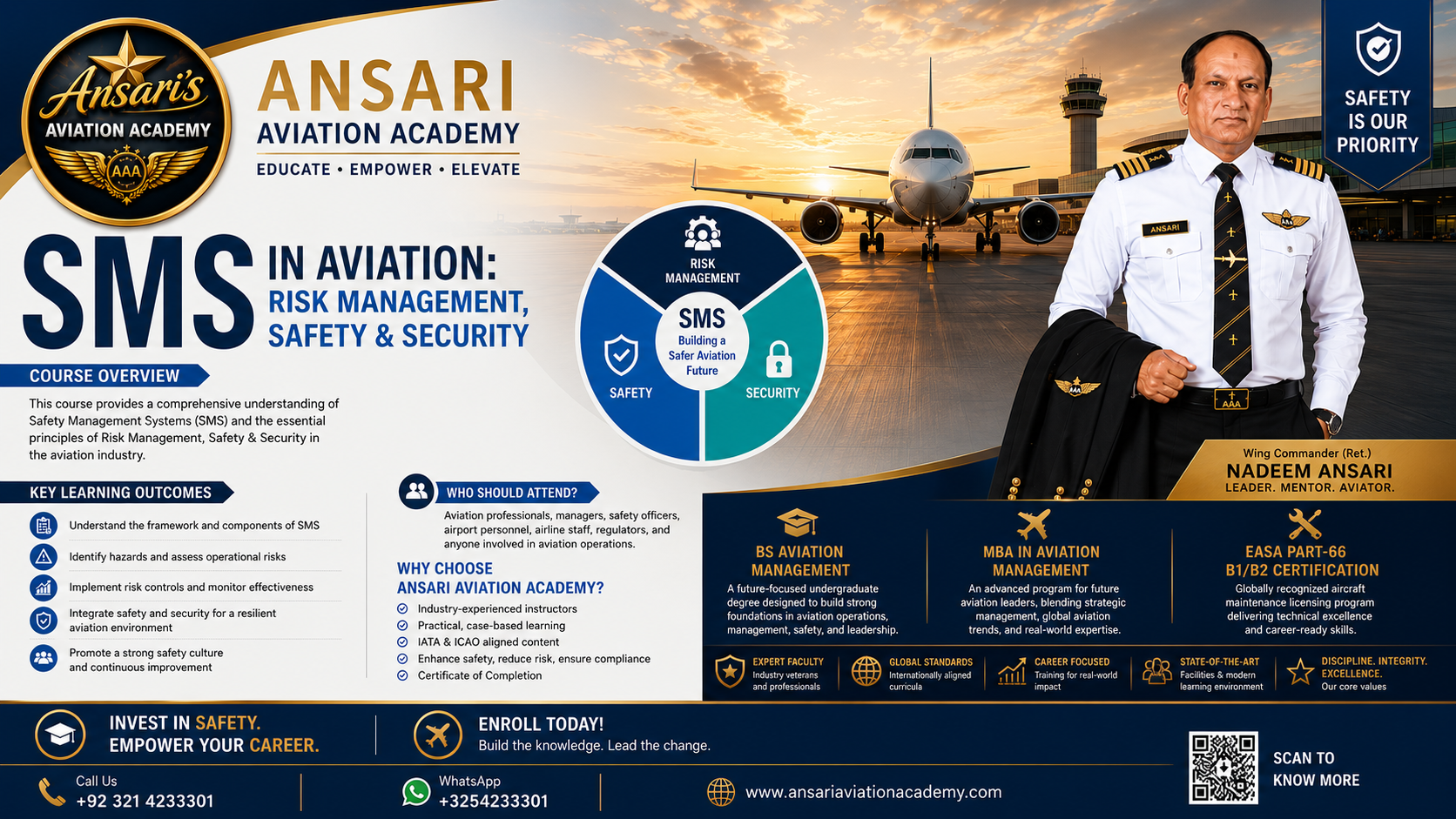 SMS in Aviation: Risk Management, Safety & Security Course